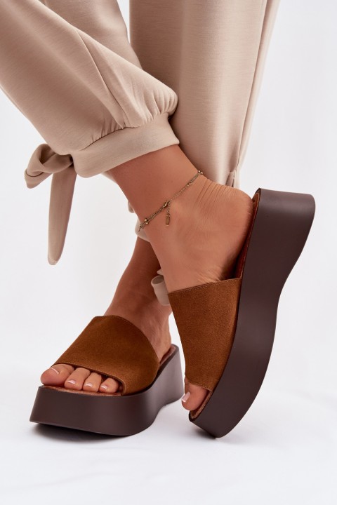 Women's Platform Sandals Camel Liorisse