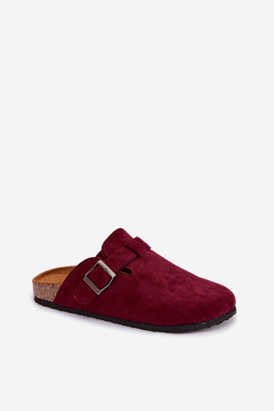 Women's Clogs with Buckle Burgundy Delirisse 2