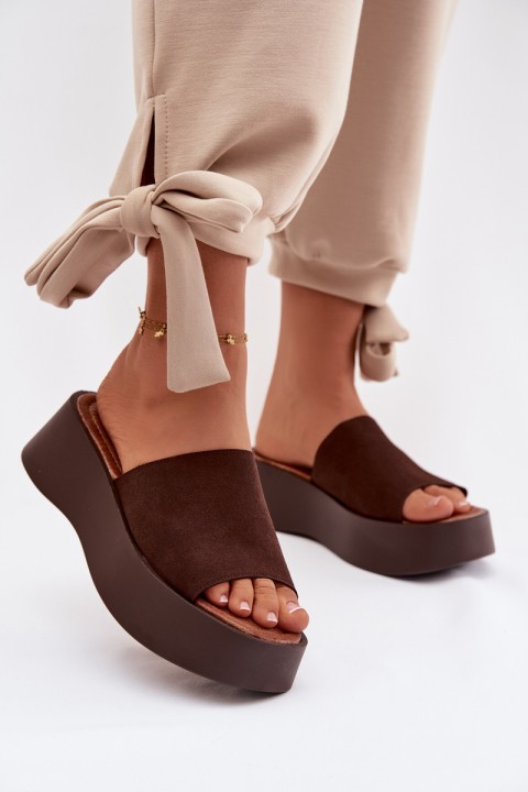 Women's Platform Sandals Chocolate Liorisse