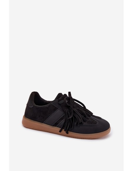 Women's Sneakers With Fringes Black Dorivelle
