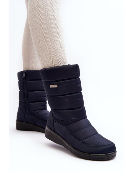 Warm Wedge Snow Boots Black Calena