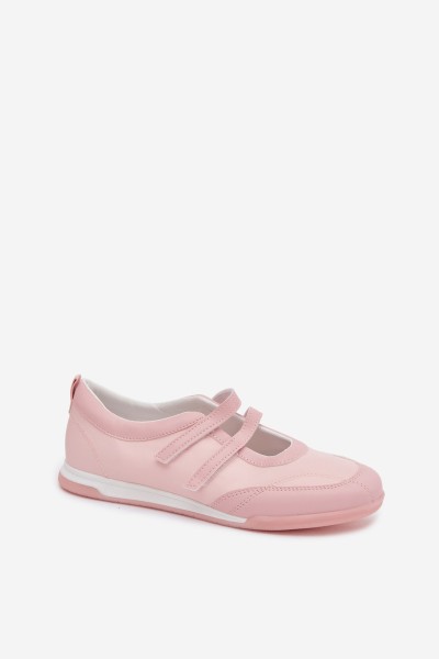 Sporty Women's Ballerinas With Straps Pink Farvessa 2