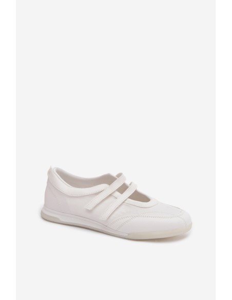 Women's Sport Ballerinas With Straps White Farvessa