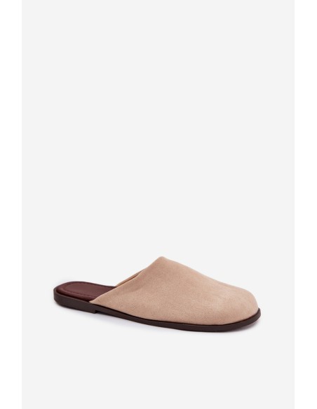 Women's Flat Beige Eco Suede Veronelle
