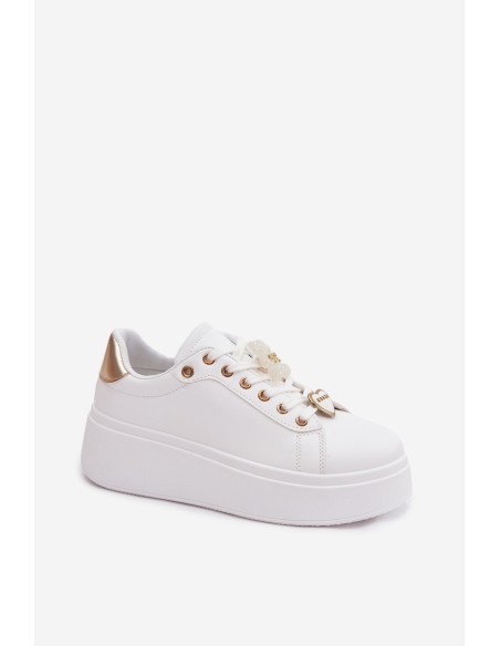 Women's Platform Sneakers With Pins Bear Heart Selorissa