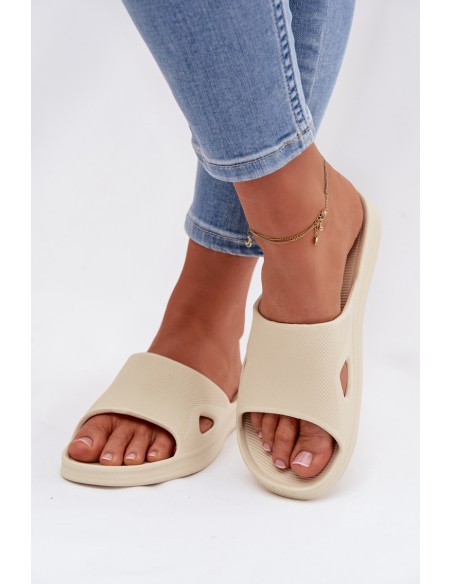 Classic Women's Beige Slides Juniria
