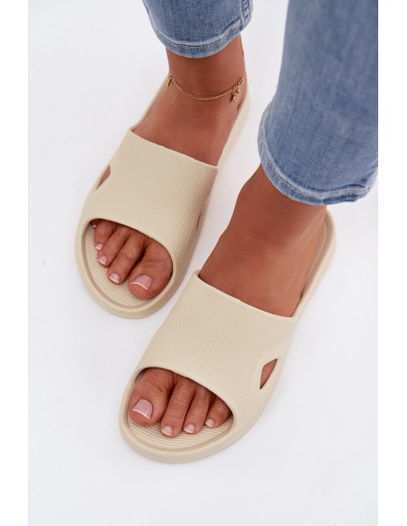 Classic Women's Beige Slides Juniria