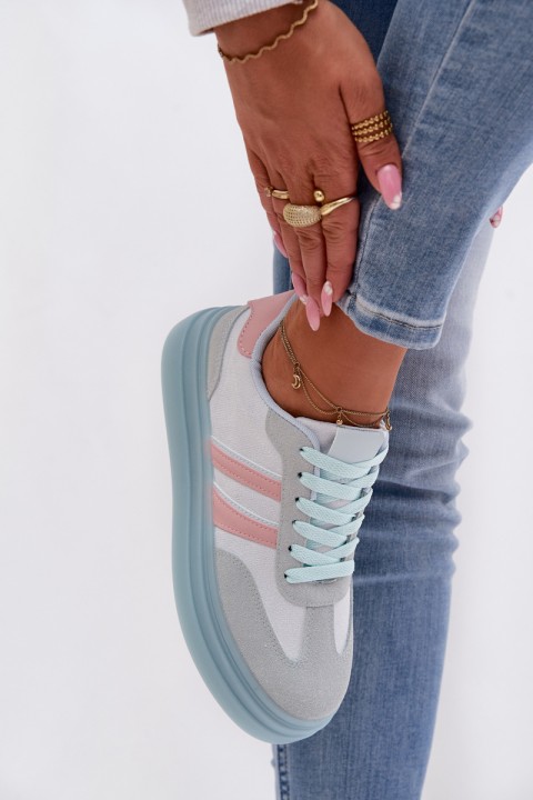 Women's Platform Sneakers Blue Galleria