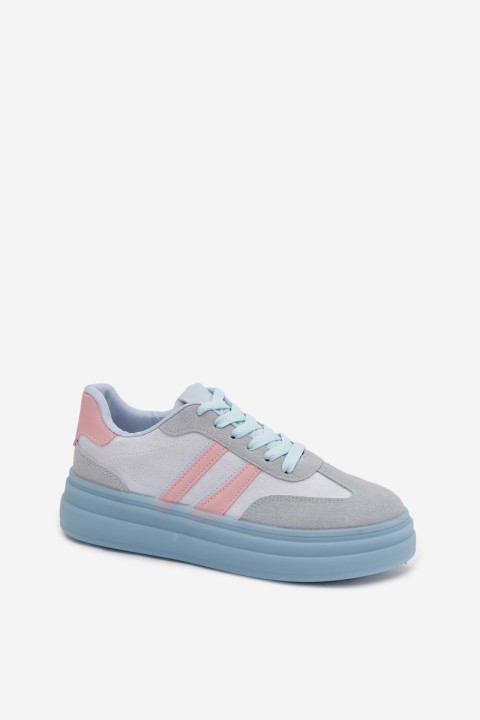 Women's Platform Sneakers Blue Galleria