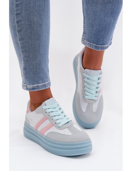 Women's Platform Sneakers Blue Galleria