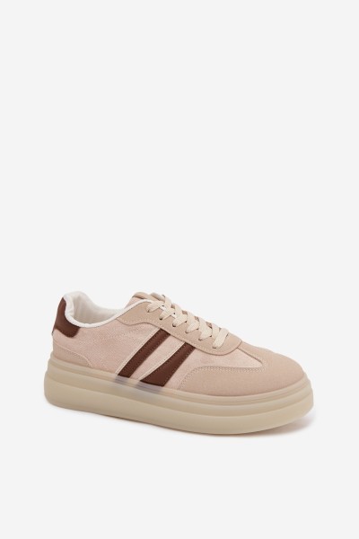 Women's Platform Sneakers Beige Galleria 2