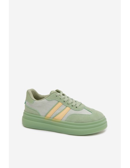 Women's Platform Sneakers Green Galleria