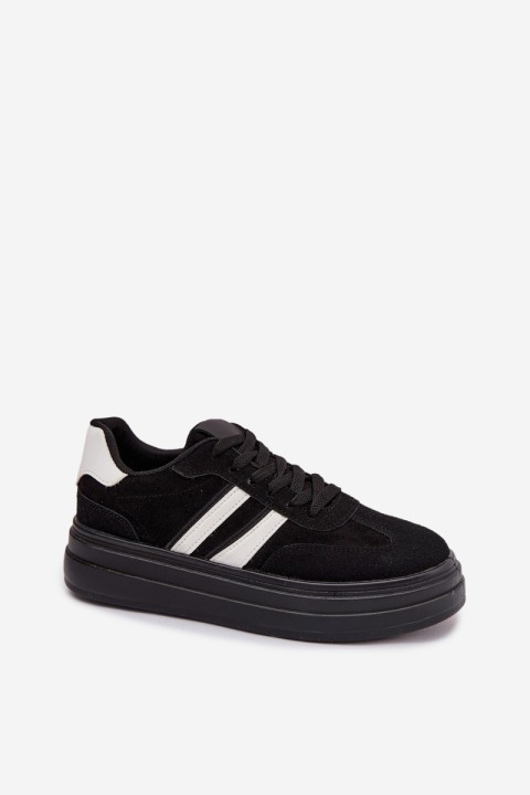 Women's Platform Sneakers Black Galleria