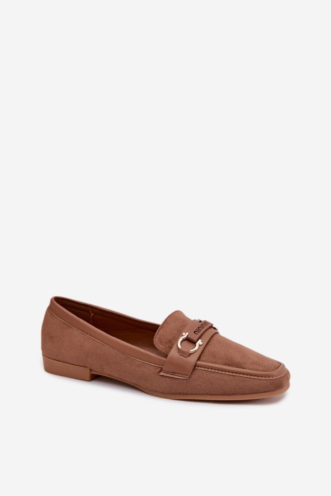 Women's Loafers Brown Evelora with Decorative Element