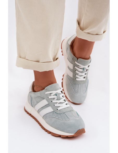 Women's Sneakers Made of Natural Suede Mint Marceline