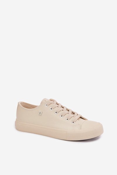 Women's Eco Leather Sneakers Big Star TT274019 Beige 2