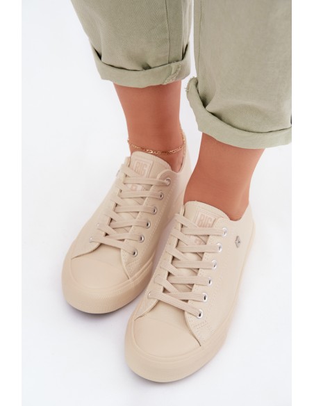 Women's Eco Leather Sneakers Big Star TT274019 Beige