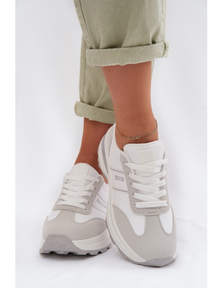 Women's Sneakers Sports Shoes Big Star TT274879 HI-POLY SYSTEM White-Gray