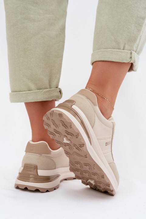 Women's Sneakers Sports Shoes Big Star TT274876 HI-POLY SYSTEM Beige