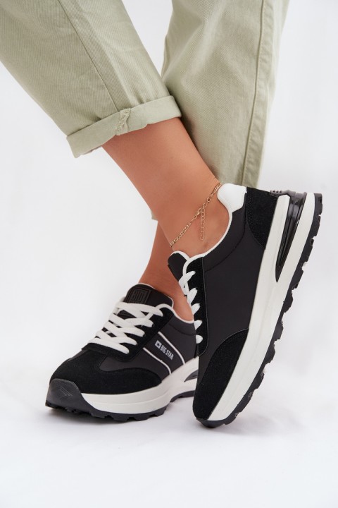 Women's Sneakers Sports Shoes Big Star TT274877 HI-POLY SYSTEM Black