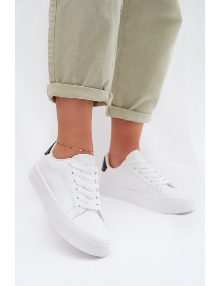 Women's Sneakers From Eco Leather Big Star TT274928 HI-POLY SYSTEM White