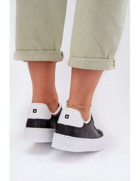 Women's Sneakers Made of Eco Leather Big Star TT274927 HI-POLY SYSTEM Black