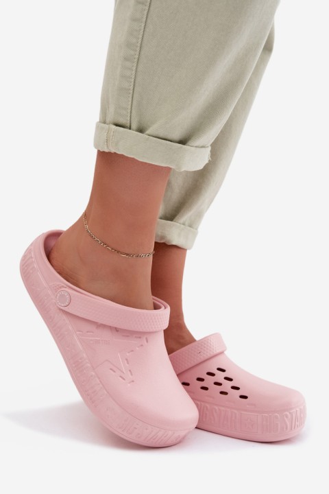 Women's Foam Chodaki Slides Big Star TT274A080 Pink