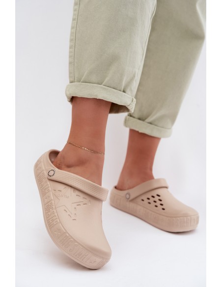 Women's Foam Clogs Big Star TT274A083 Beige