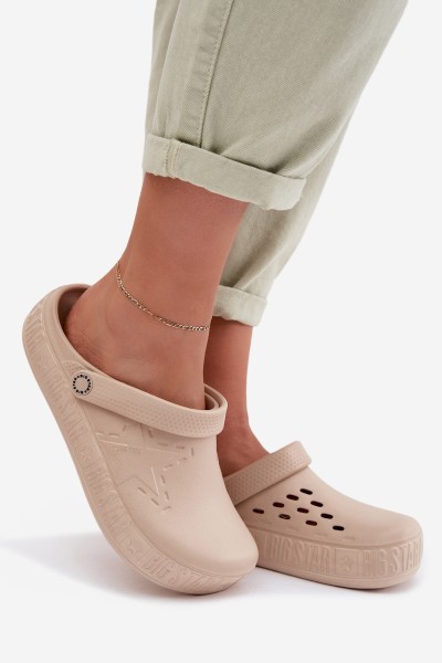 Women's Foam Clogs Big Star TT274A083 Beige 2