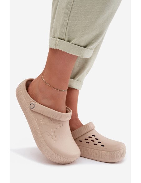 Women's Foam Clogs Big Star TT274A083 Beige