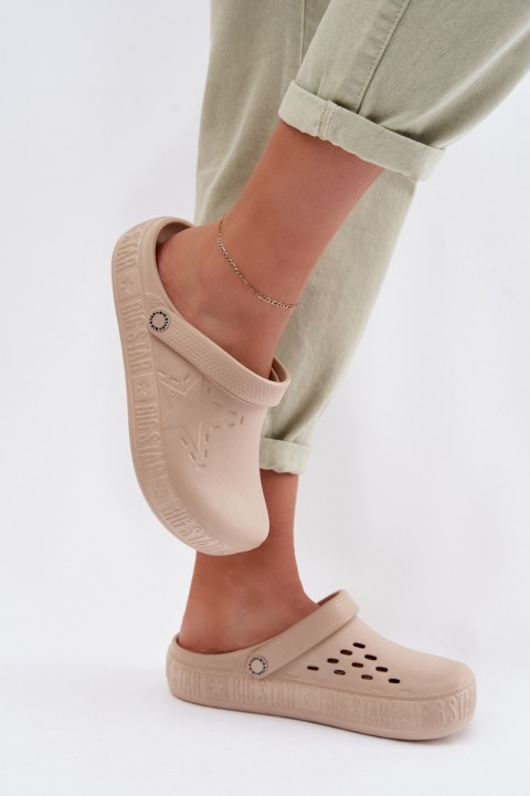 Women's Foam Clogs Big Star TT274A083 Beige