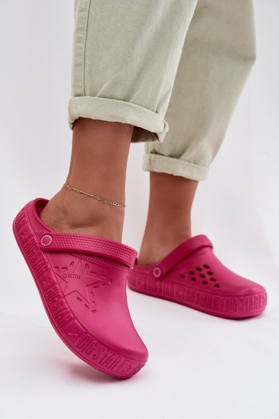 Women's Foam Clogs Big Star TT274A082 Fuchsia