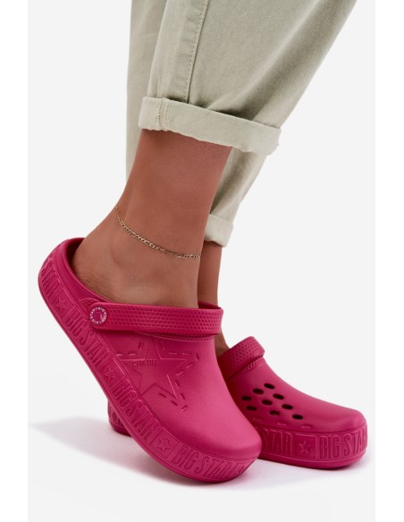 Women's Foam Clogs Big Star TT274A082 Fuchsia