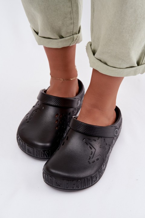 Women's Foam Chodaki Slides Big Star TT274A084 Black