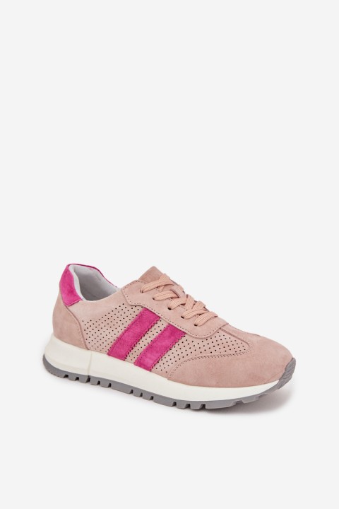 Women's Sneakers Made of Natural Suede Pink Marceline