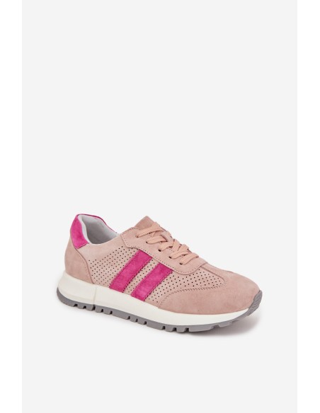 Women's Sneakers Made of Natural Suede Pink Marceline
