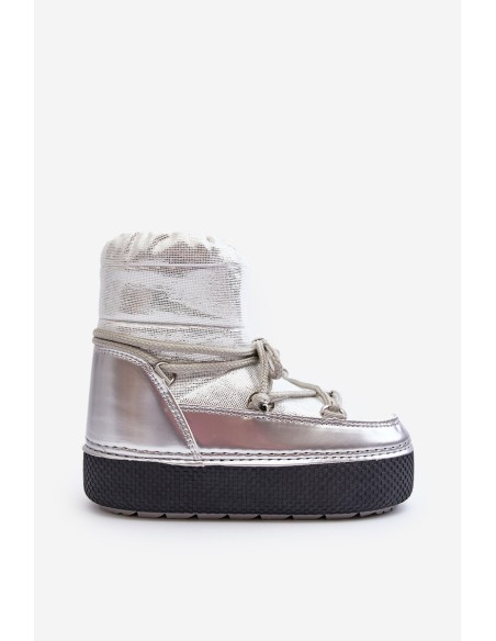 Women's Snow Boots with Silver Lacing Toolsa