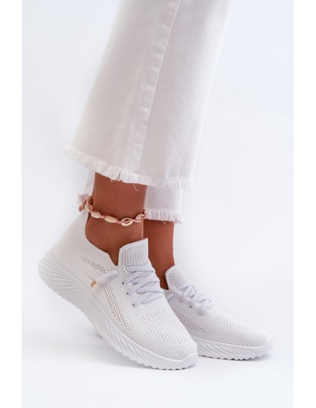 White Women's Slip-On Sports Shoes Jagelia