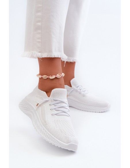 White Women's Slip-On Sports Shoes Jagelia