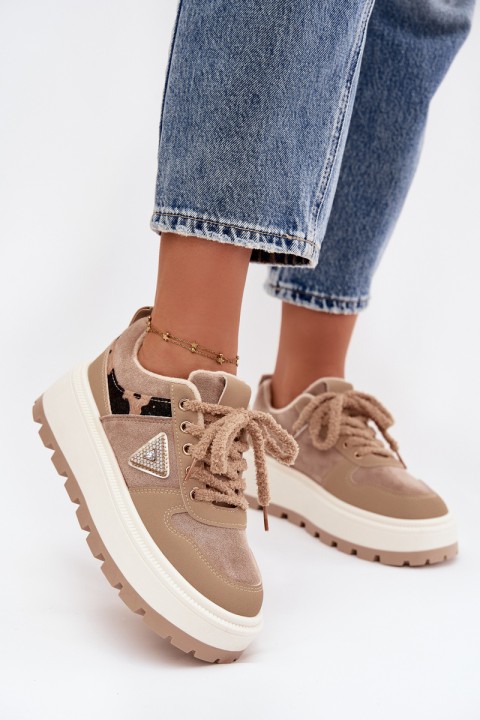 Women's Platform Sneakers Beige Florinda