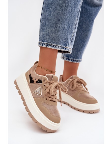 Women's Platform Sneakers Beige Florinda