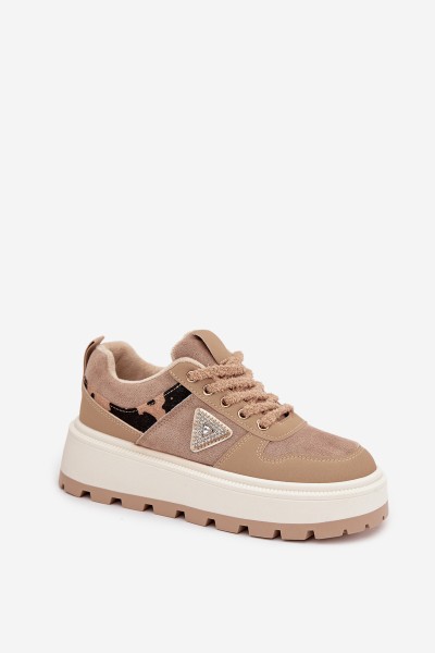 Women's Platform Sneakers Beige Florinda 2