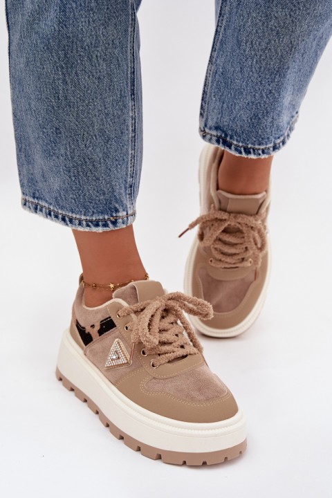 Women's Platform Sneakers Beige Florinda