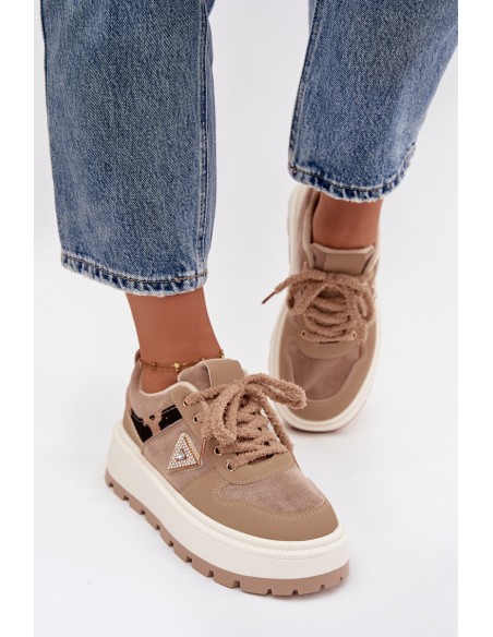 Women's Platform Sneakers Beige Florinda