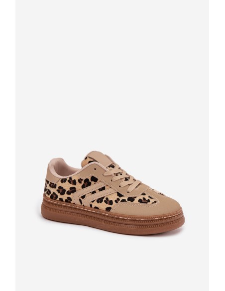 Women's Sneakers on Platform Panterka Beige Denissa