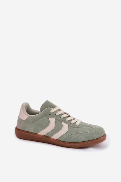 Women's Sneakers Made of Eco Suede Green Jesavella 2