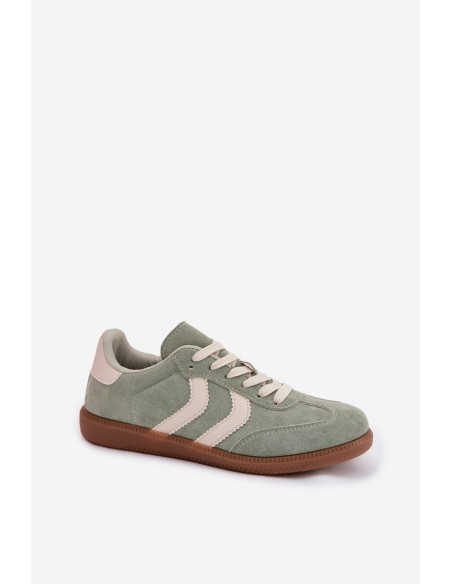 Women's Sneakers Made of Eco Suede Green Jesavella
