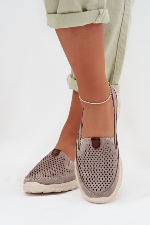 Openwork Suede Shoes Ravinette