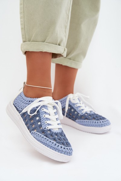 Leather Women's Loafers D&A GR61-5951 Blue