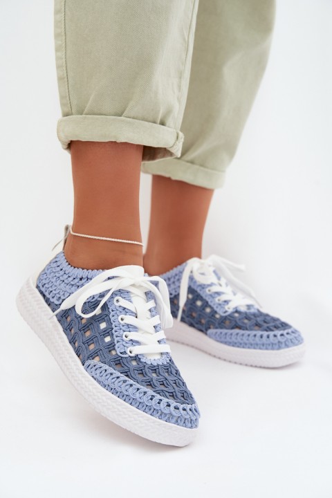 Leather Women's Loafers D&A GR61-5951 Blue